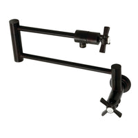 Thumbnail for Kingston Brass KS4105ZX Millennium Wall Mount Pot Filler, Oil Rubbed Bronze - BNGBath