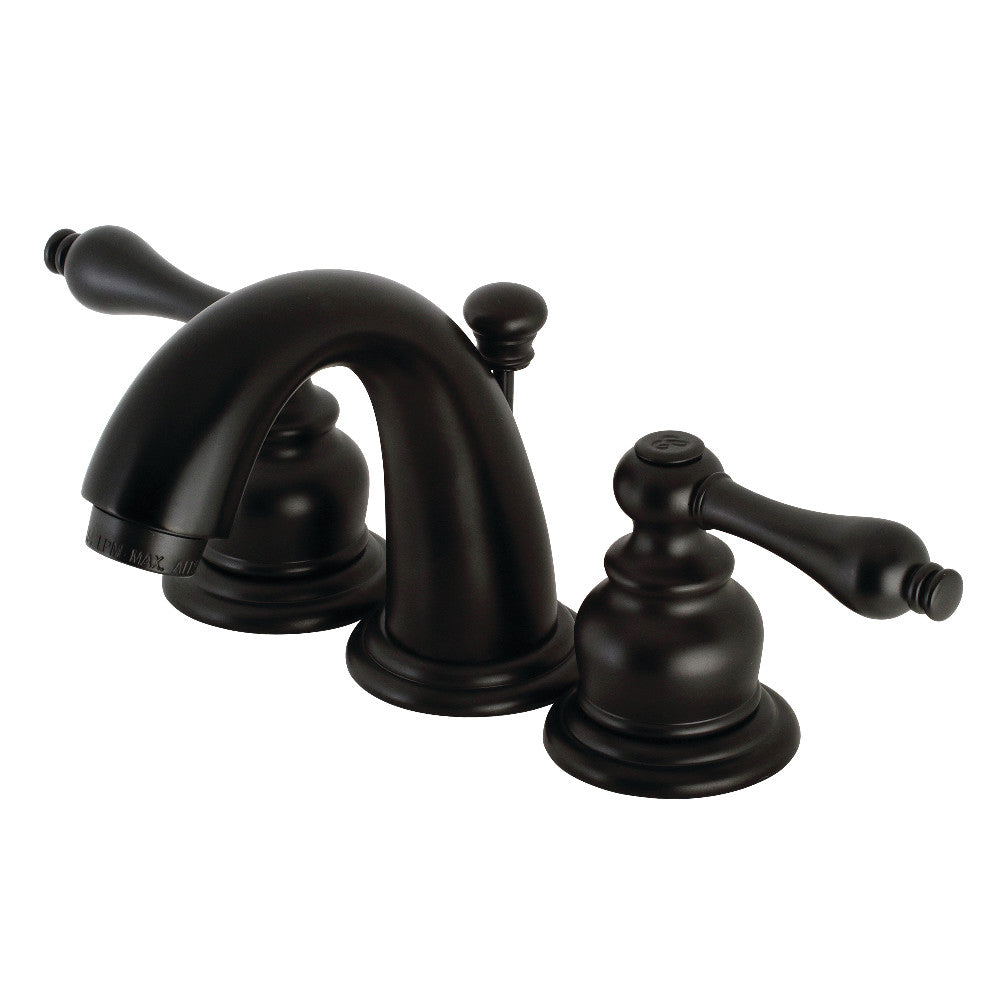 Kingston Brass KB910AL Victorian Widespread Bathroom Faucet, Matte Black - BNGBath