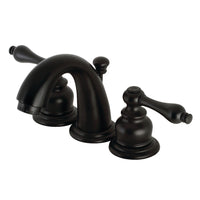 Thumbnail for Kingston Brass KB910AL Victorian Widespread Bathroom Faucet, Matte Black - BNGBath