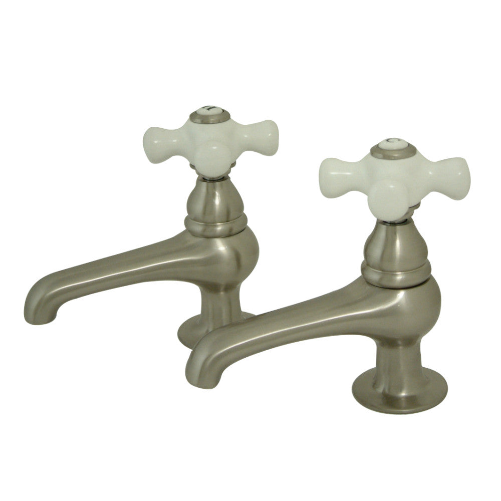 Kingston Brass KS3208PX Restoration Basin Tap Faucet, Brushed Nickel - BNGBath