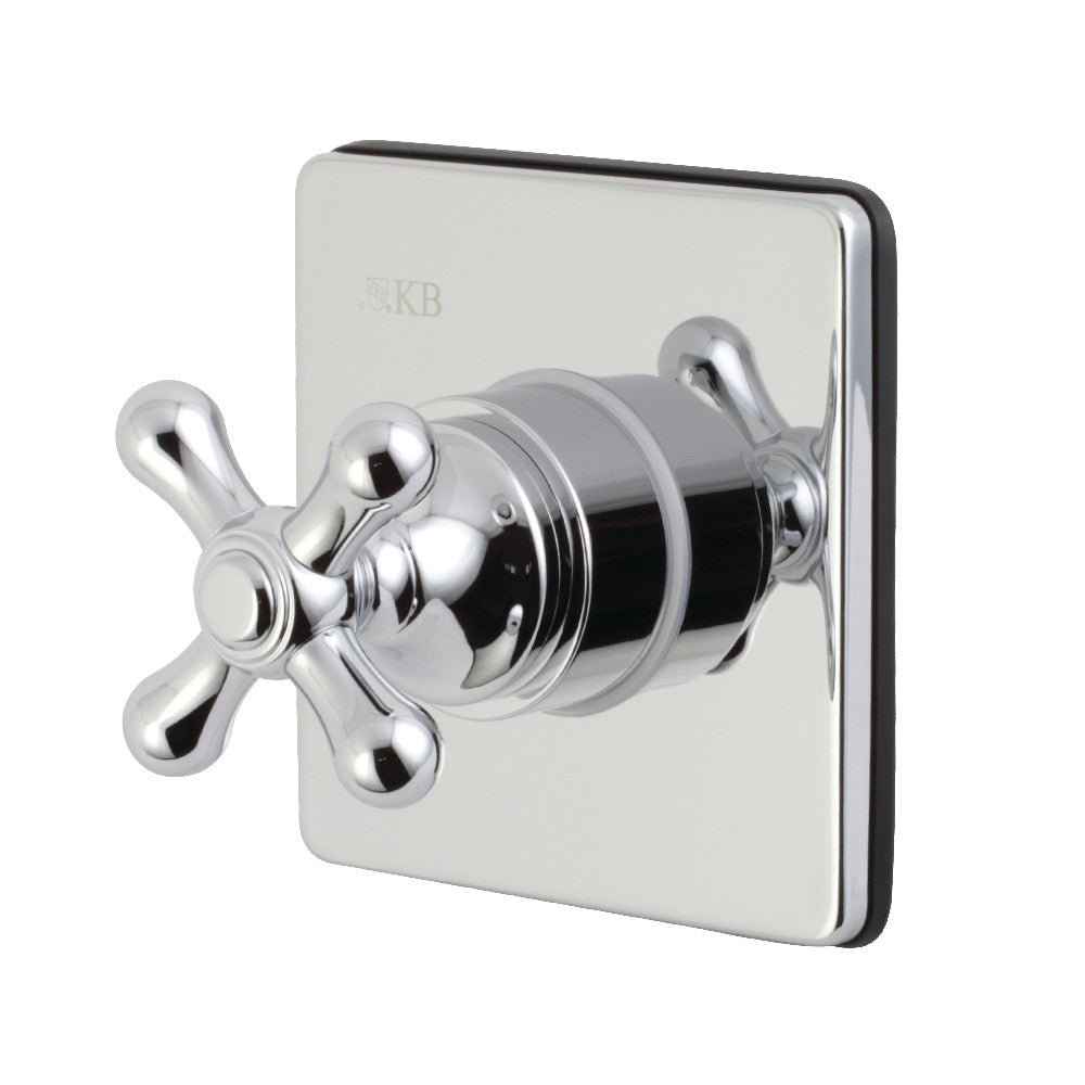 Kingston Brass KS3041AX 3-Way Diverter Valve with Trim Kit, Polished Chrome - BNGBath