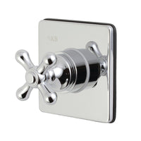 Thumbnail for Kingston Brass KS3041AX 3-Way Diverter Valve with Trim Kit, Polished Chrome - BNGBath