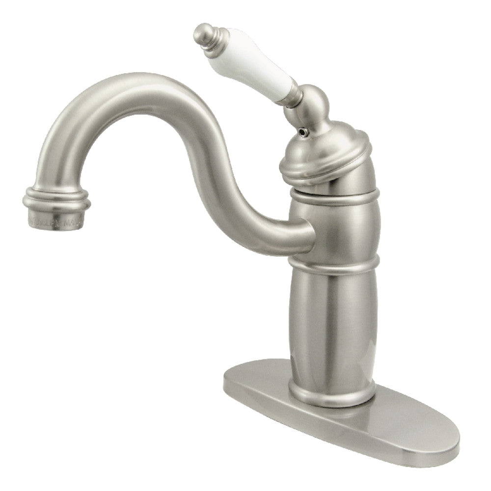 Kingston Brass KB1488PL Victorian Single-Handle Monoblock Bar Faucet, Brushed Nickel - BNGBath