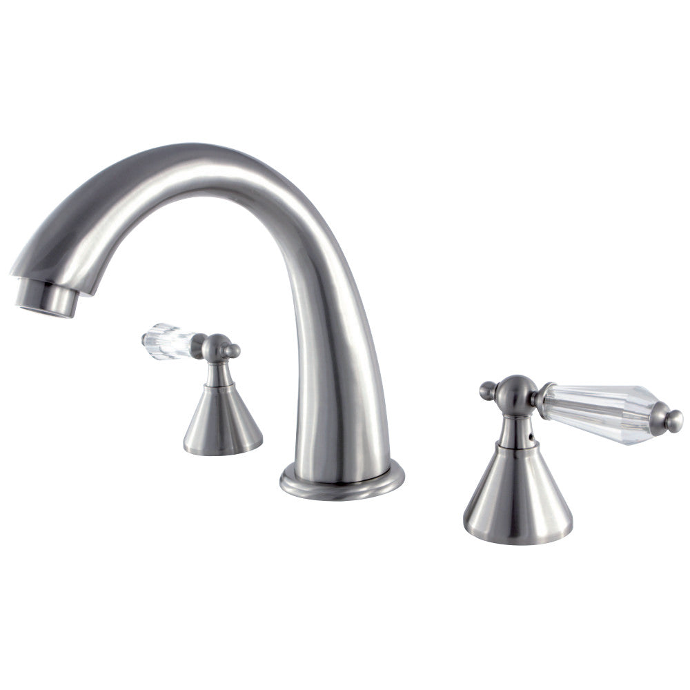 Kingston Brass KS2368WLL Wilshire Roman Tub Faucet, Brushed Nickel - BNGBath