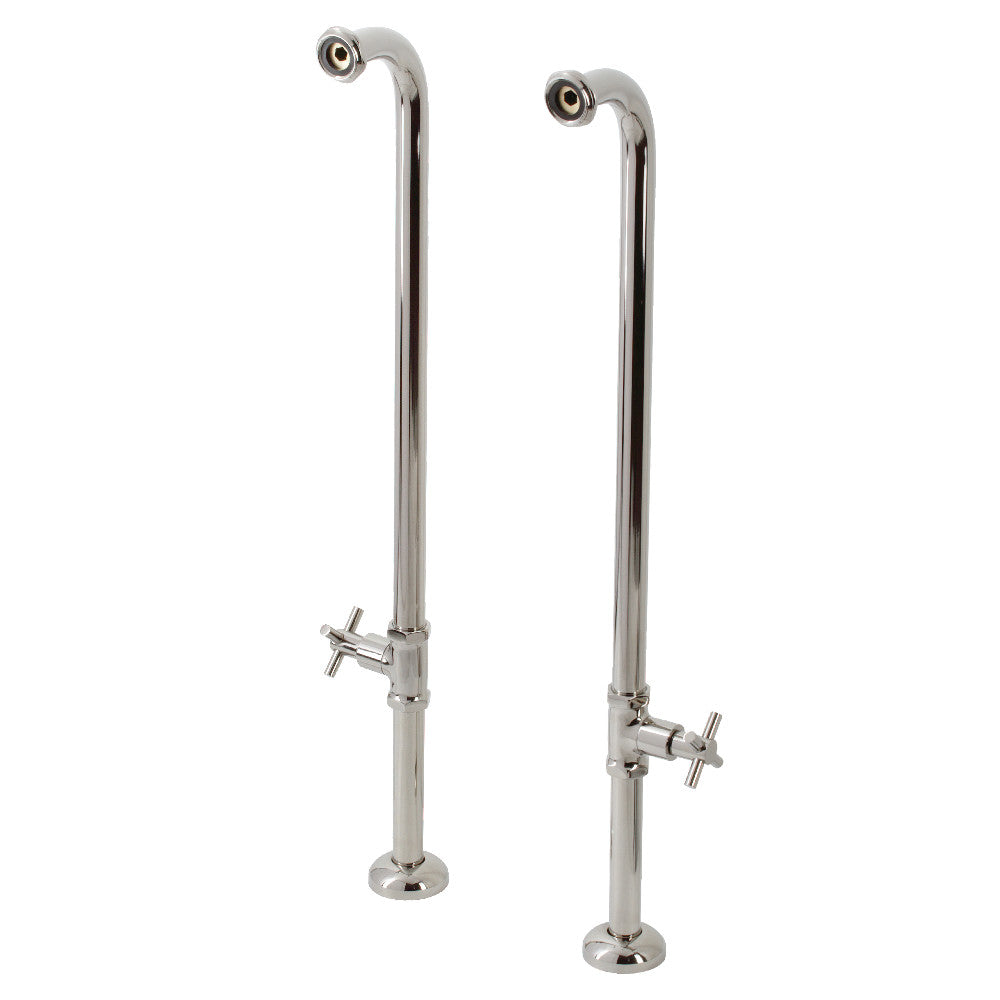 Kingston Brass AE810S6DX Concord Freestanding Tub Supply Line, Polished Nickel - BNGBath