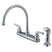 Thumbnail for Kingston Brass GKB791SP Magellan Centerset Kitchen Faucet, Polished Chrome - BNGBath