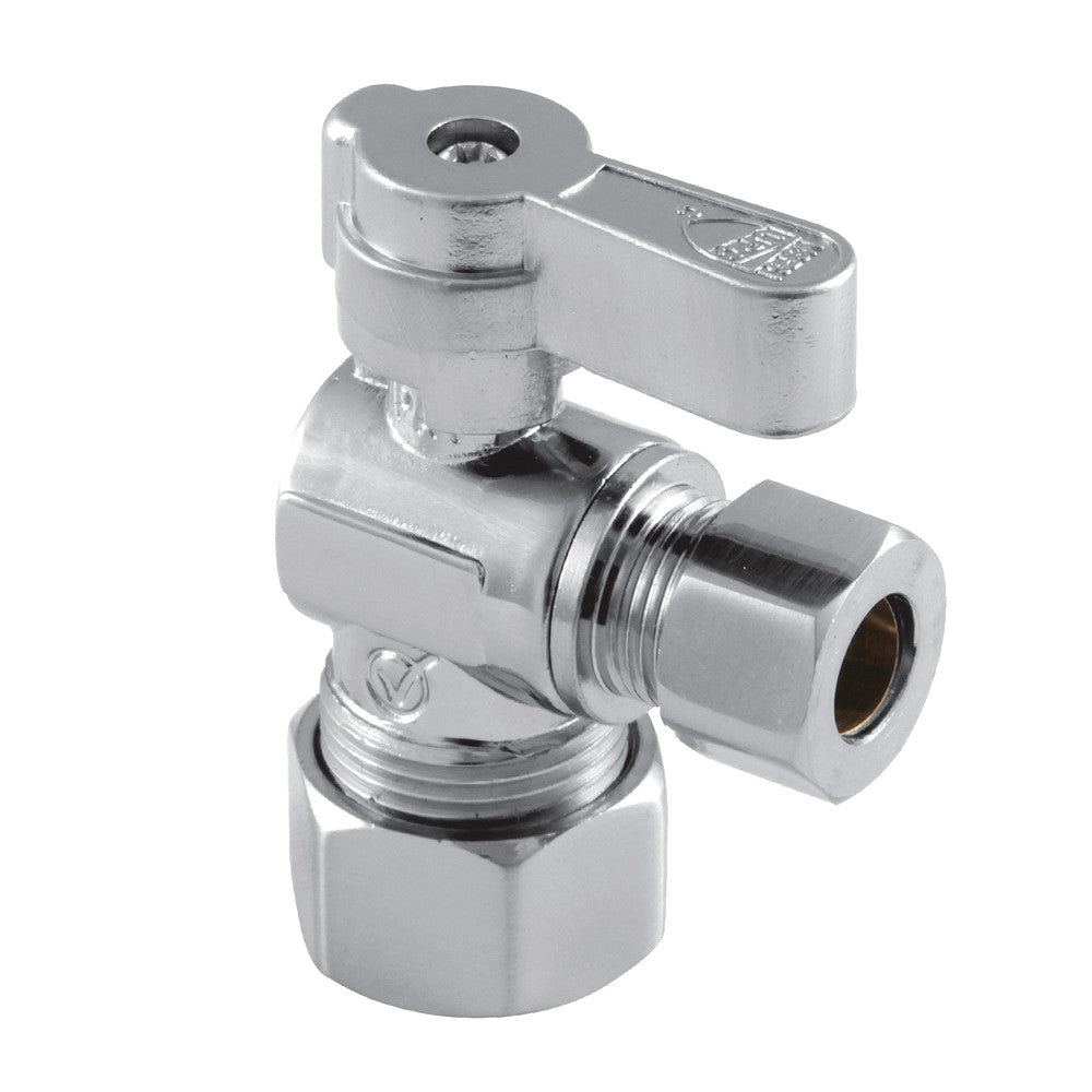 Kingston Brass KF5330 5/8" OD Comp x 3/8" OD Comp Angle Stop Valve, Polished Chrome - BNGBath