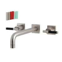 Thumbnail for Kingston Brass KS6028CKL Ksiser Wall Mount Tub Faucet, Brushed Nickel - BNGBath