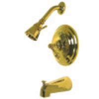 Thumbnail for Kingston Brass KB3632AL Restoration Tub & Shower Faucet, Polished Brass - BNGBath