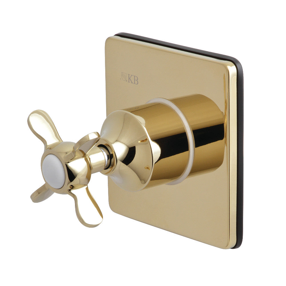 Kingston Brass KS3042BEX 3-Way Diverter Valve with Trim Kit, Polished Brass - BNGBath