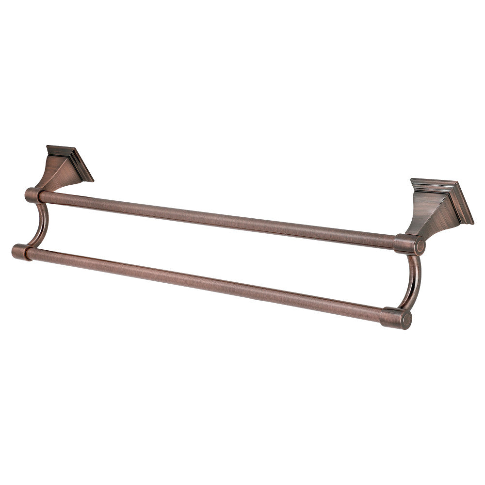 Kingston Brass BAH6123AC Monarch 24-Inch Dual Towel Bar, Antique Copper - BNGBath