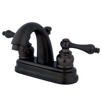 Thumbnail for Kingston Brass KB5615AL Restoration 4 in. Centerset Bathroom Faucet, Oil Rubbed Bronze - BNGBath