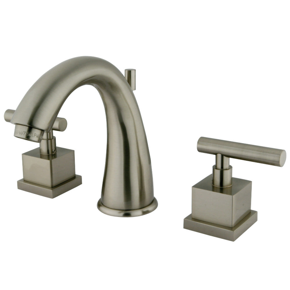 Kingston Brass KS2968CQL 8 in. Widespread Bathroom Faucet, Brushed Nickel - BNGBath