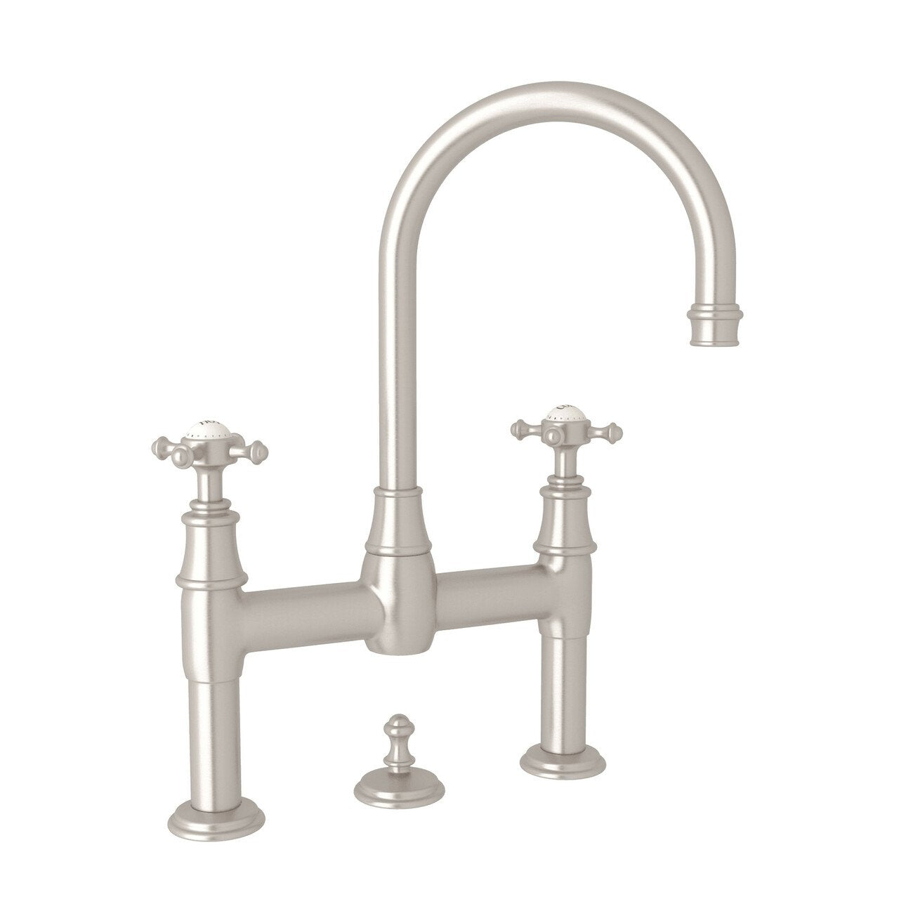 Perrin & Rowe Georgian Era Deck Mount Bathroom Bridge Faucet - BNGBath