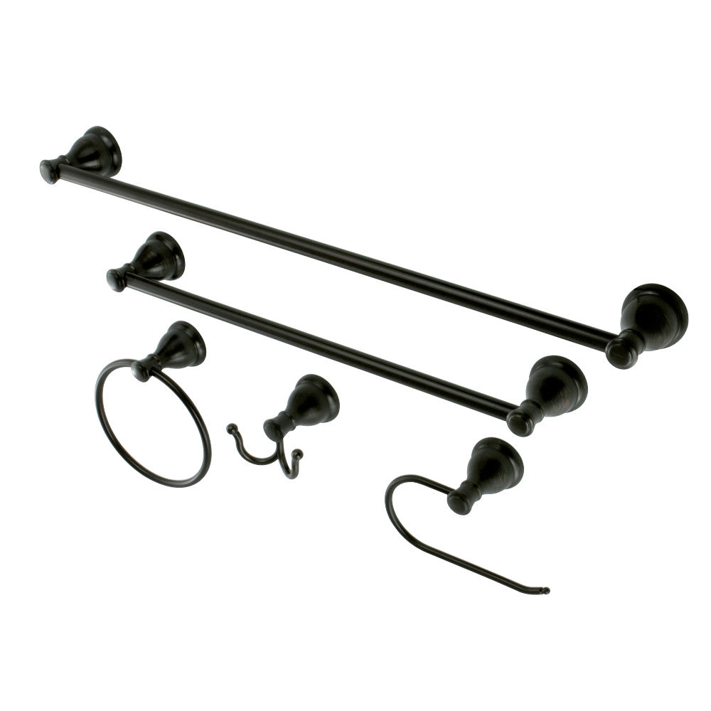 Kingston Brass BAHK5012478ORB Mesa Verde 5-Piece Bathroom Accessory Set, Oil Rubbed Bronze - BNGBath