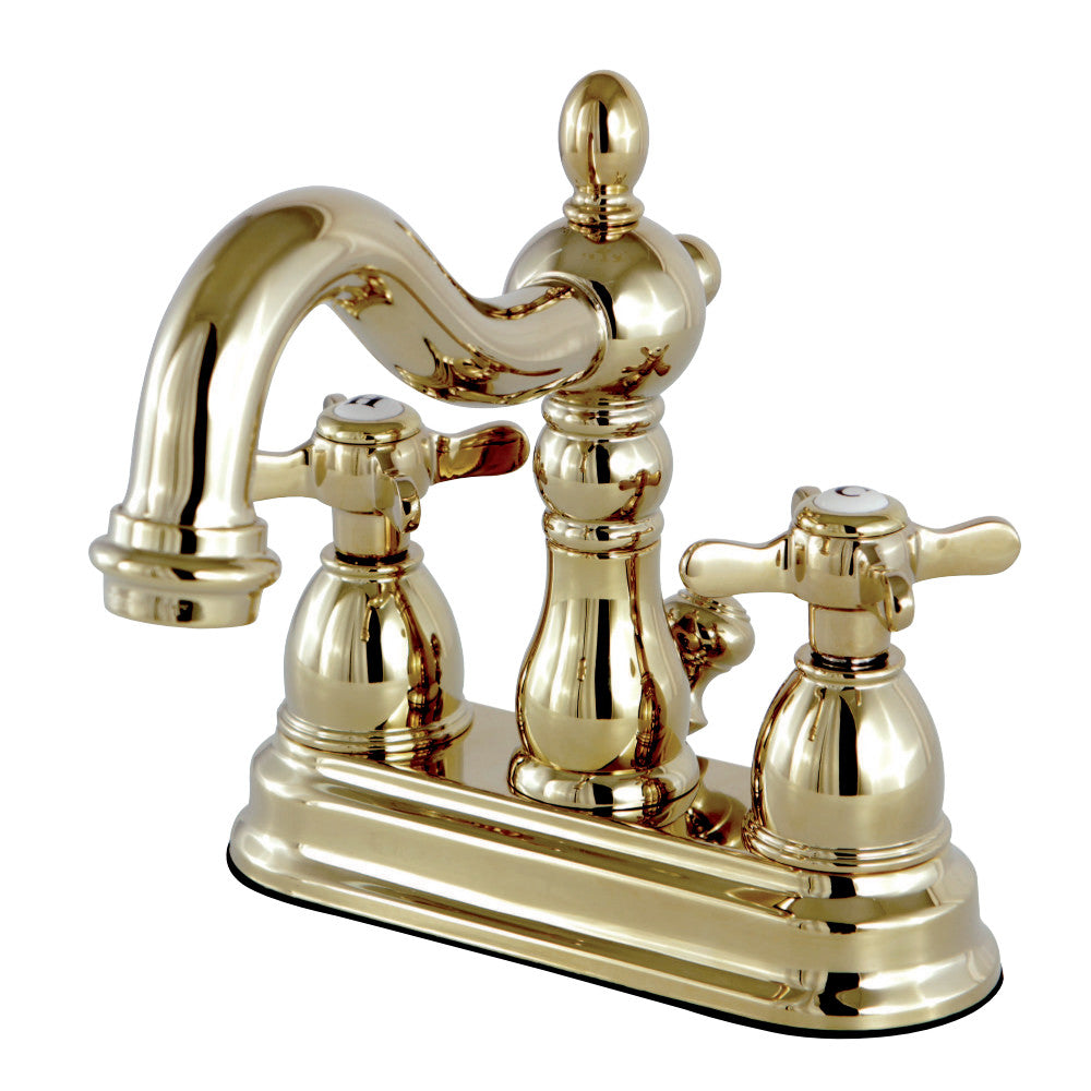 Kingston Brass KS1602BEX 4 in. Centerset Bathroom Faucet, Polished Brass - BNGBath