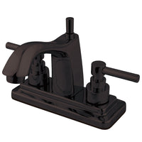 Thumbnail for Kingston Brass KS8645EL 4 in. Centerset Bathroom Faucet, Oil Rubbed Bronze - BNGBath