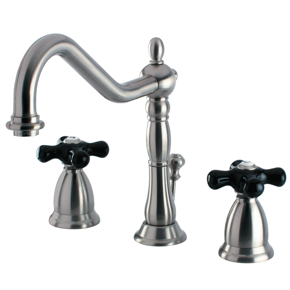 Kingston Brass KS1998PKX 8 in. Widespread Bathroom Faucet, Brushed Nickel - BNGBath