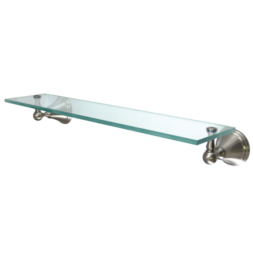 Kingston Brass BA2979SN Governor Cosmetic Glass Shelf, Brushed Nickel - BNGBath