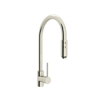 Thumbnail for ROHL Pirellone Side Lever Pulldown High Spout Kitchen Faucet - BNGBath