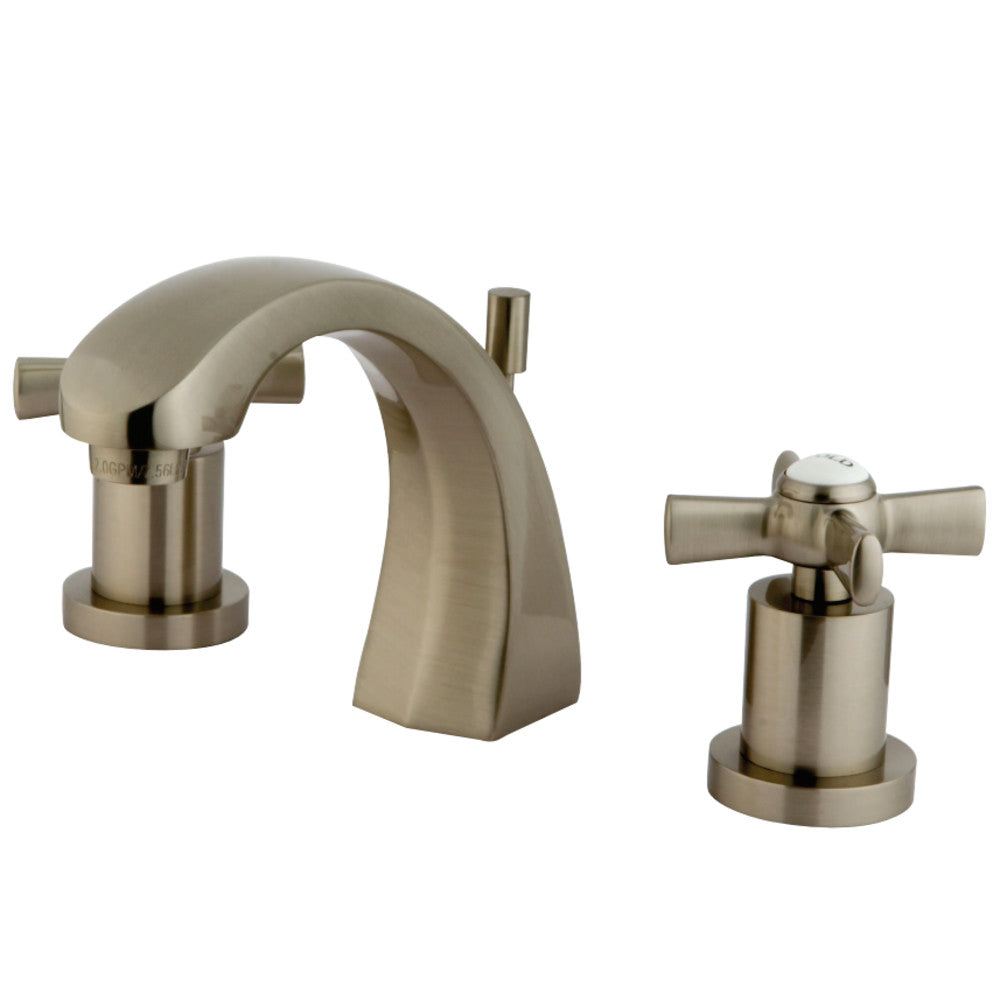 Kingston Brass KS4988ZX 8 in. Widespread Bathroom Faucet, Brushed Nickel - BNGBath