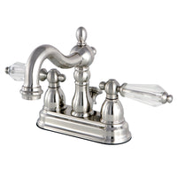 Thumbnail for Kingston Brass KB1608WLL 4 in. Centerset Bathroom Faucet, Brushed Nickel - BNGBath