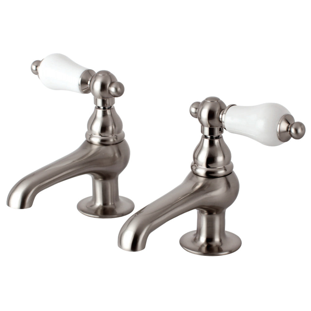 Kingston Brass CC5L8 Basin Faucet (1)CCPL8CSC (1)CCPL8CSH, Brushed Nickel - BNGBath