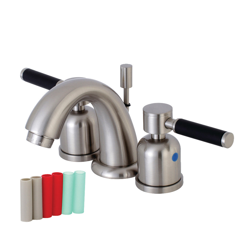 Kingston Brass KB8918DKL Kaiser Widespread Bathroom Faucet, Brushed Nickel - BNGBath