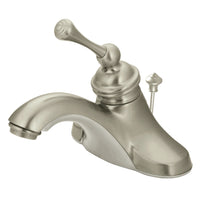 Thumbnail for Kingston Brass KB3548 4 in. Centerset Bathroom Faucet, Brushed Nickel - BNGBath