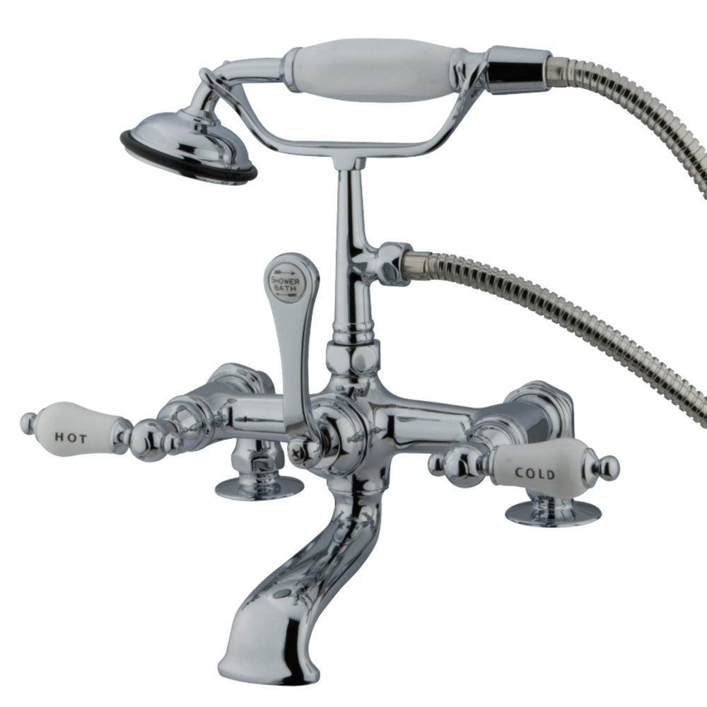 Kingston Brass CC208T1 Vintage 7-Inch Deck Mount Tub Faucet, Polished Chrome - BNGBath