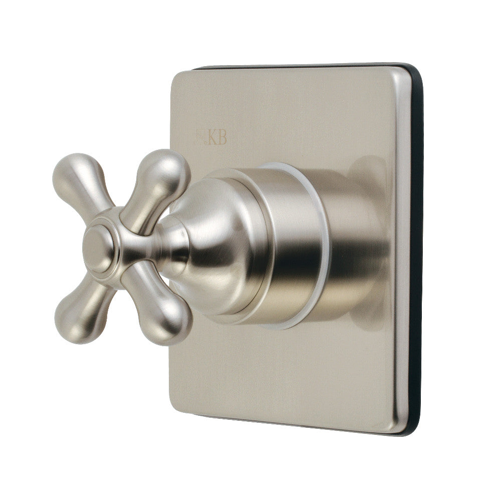 Kingston Brass KS3048AX 3-Way Diverter Valve with Trim Kit, Brushed Nickel - BNGBath