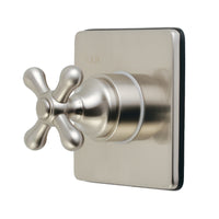 Thumbnail for Kingston Brass KS3048AX 3-Way Diverter Valve with Trim Kit, Brushed Nickel - BNGBath