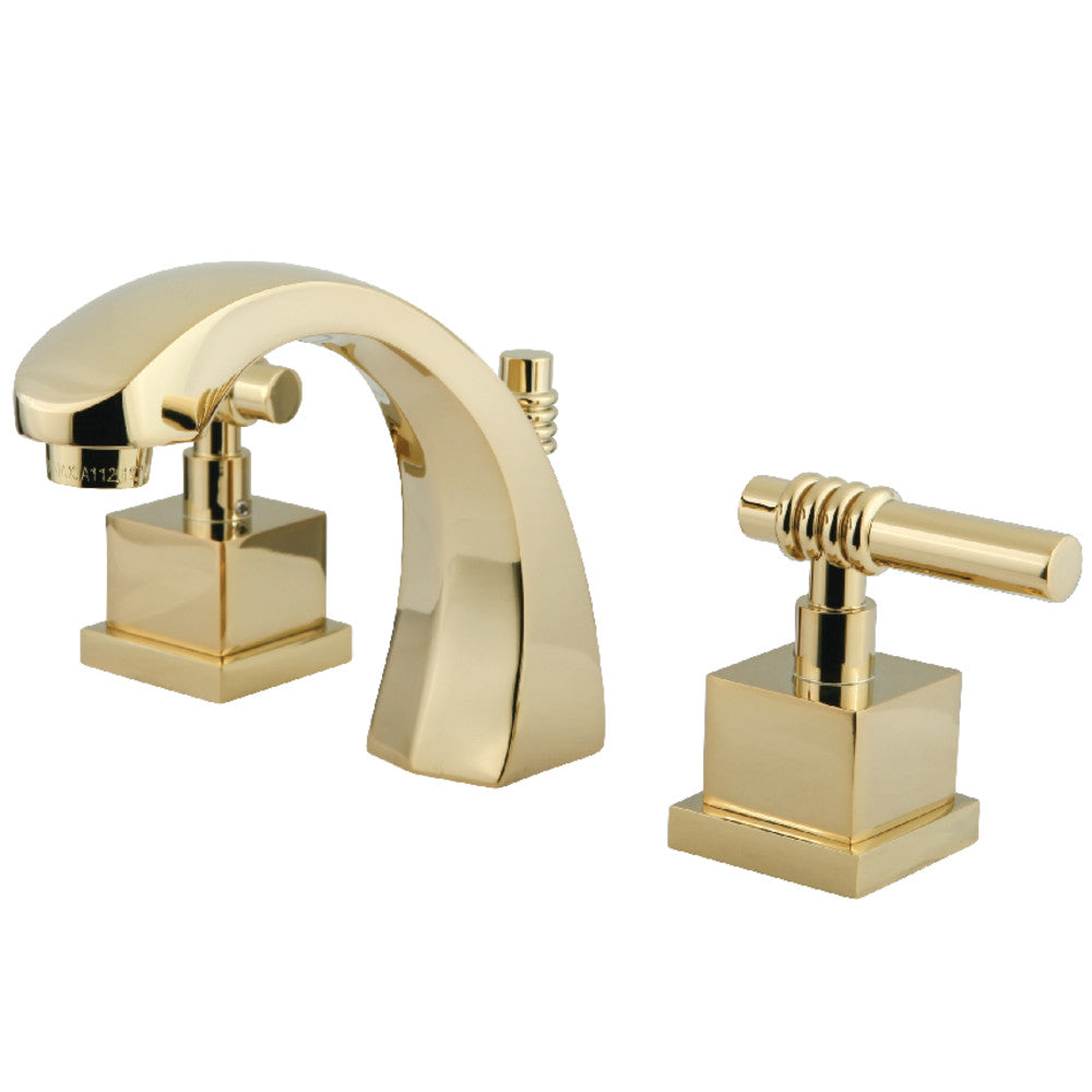 Kingston Brass KS4982QL 8 in. Widespread Bathroom Faucet, Polished Brass - BNGBath