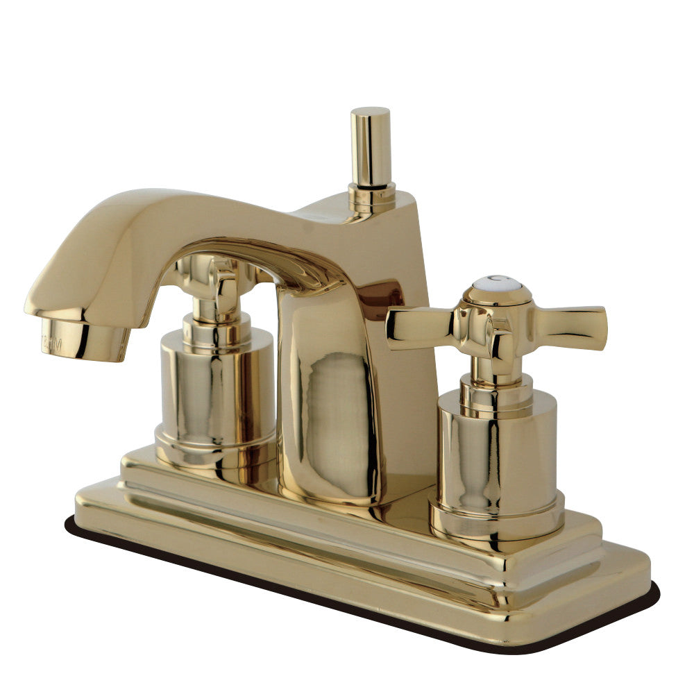 Kingston Brass KS8642ZX 4 in. Centerset Bathroom Faucet, Polished Brass - BNGBath