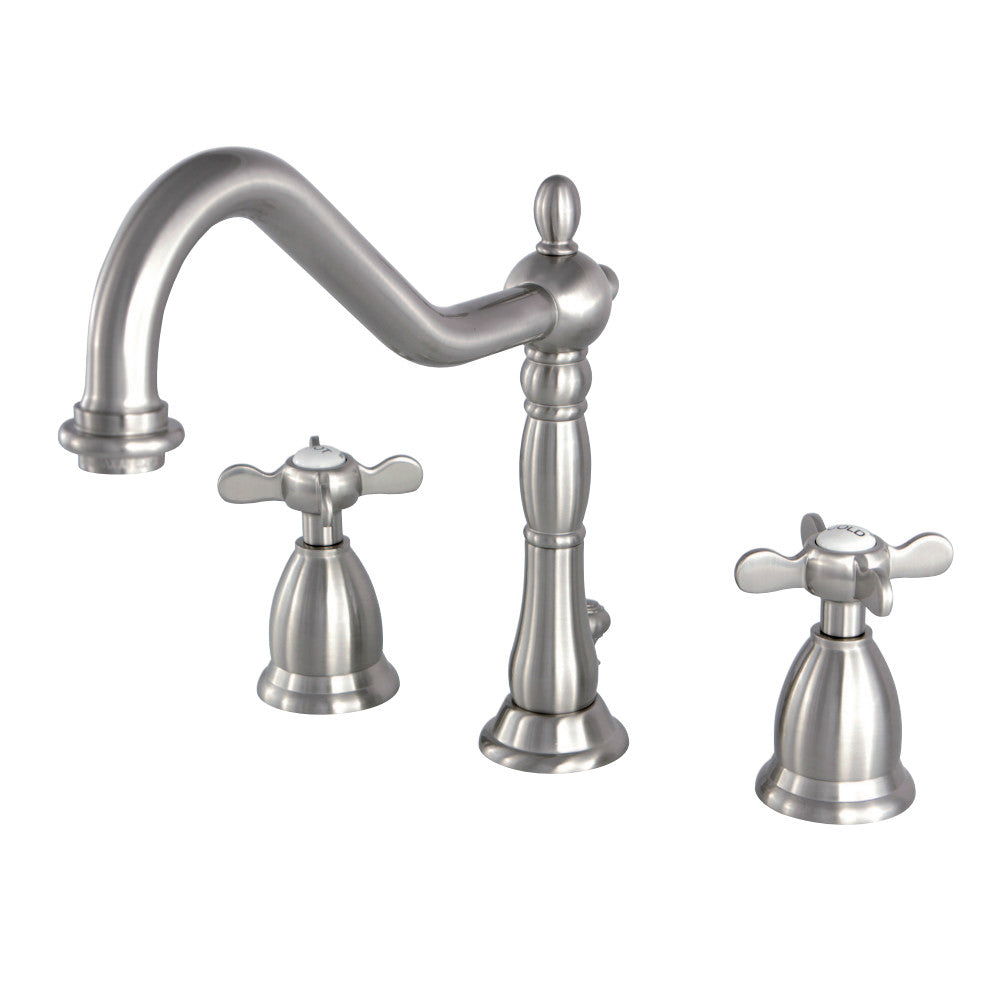 Kingston Brass KS1998BEX 8 in. Widespread Bathroom Faucet, Brushed Nickel - BNGBath