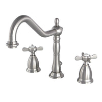 Thumbnail for Kingston Brass KS1998BEX 8 in. Widespread Bathroom Faucet, Brushed Nickel - BNGBath