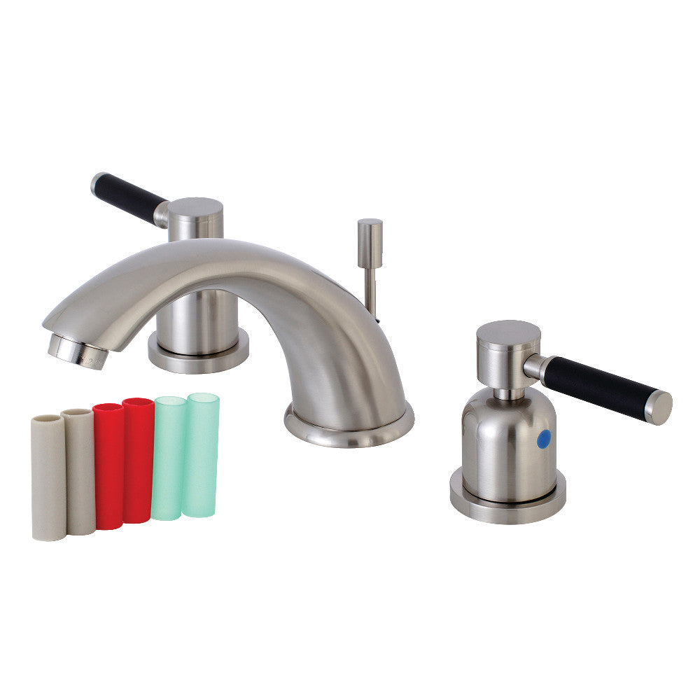 Kingston Brass KB8968DKL 8 in. Widespread Bathroom Faucet, Brushed Nickel - BNGBath