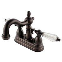 Thumbnail for Kingston Brass KB1605WLL 4 in. Centerset Bathroom Faucet, Oil Rubbed Bronze - BNGBath