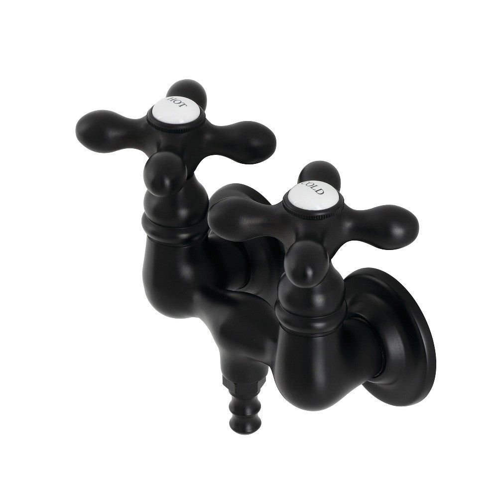 Aqua Vintage AE37T0 Vintage 3-3/8 Inch Wall Mount Tub Faucet, Matte Black - BNGBath