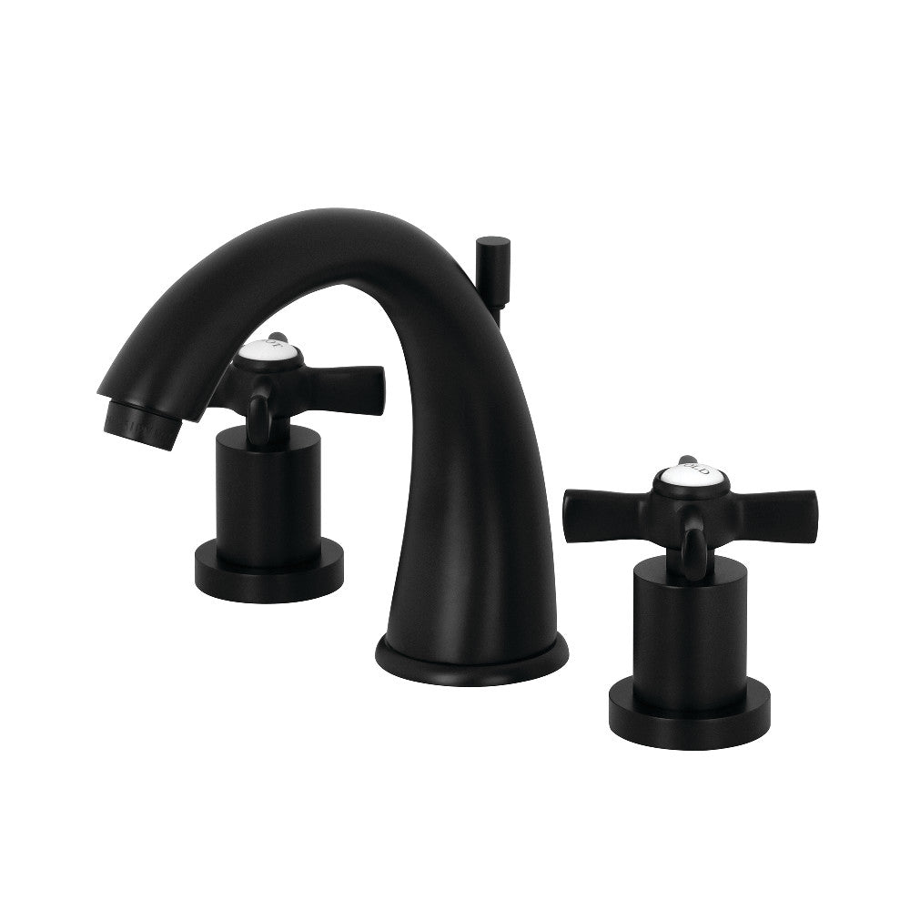 Kingston Brass KS2960ZX 8 in. Widespread Bathroom Faucet, Matte Black - BNGBath