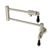 Thumbnail for Kingston Brass KS4108PKL Duchess Wall Mount Pot Filler, Brushed Nickel - BNGBath