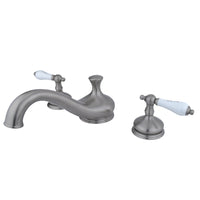 Thumbnail for Kingston Brass KS3338PL Heritage Roman Tub Faucet, Brushed Nickel - BNGBath