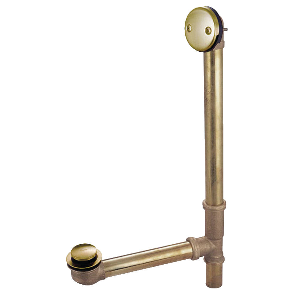 Kingston Brass DTT2167 16" Bathtub Waste and Overflow Drain, Brushed Brass - BNGBath