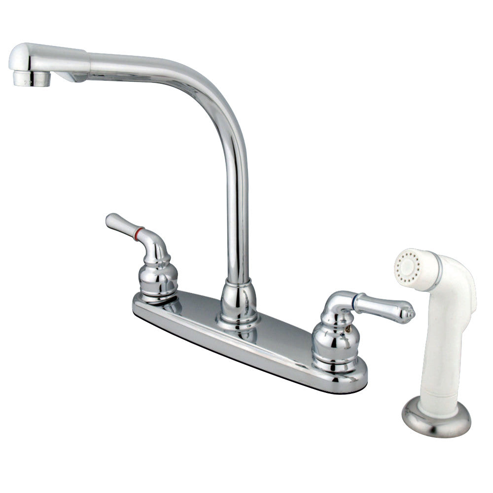 Kingston Brass GKB751 Magellan Centerset Kitchen Faucet, Polished Chrome - BNGBath