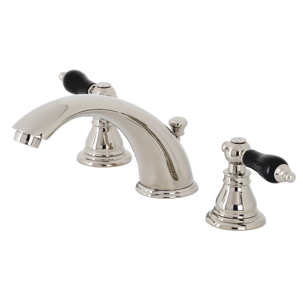 Kingston Brass KB966AKLPN Duchess Widespread Bathroom Faucet with Plastic Pop-Up, Polished Nickel - BNGBath