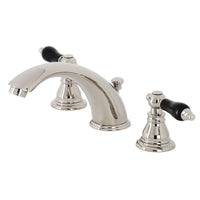 Thumbnail for Kingston Brass KB966AKLPN Duchess Widespread Bathroom Faucet with Plastic Pop-Up, Polished Nickel - BNGBath