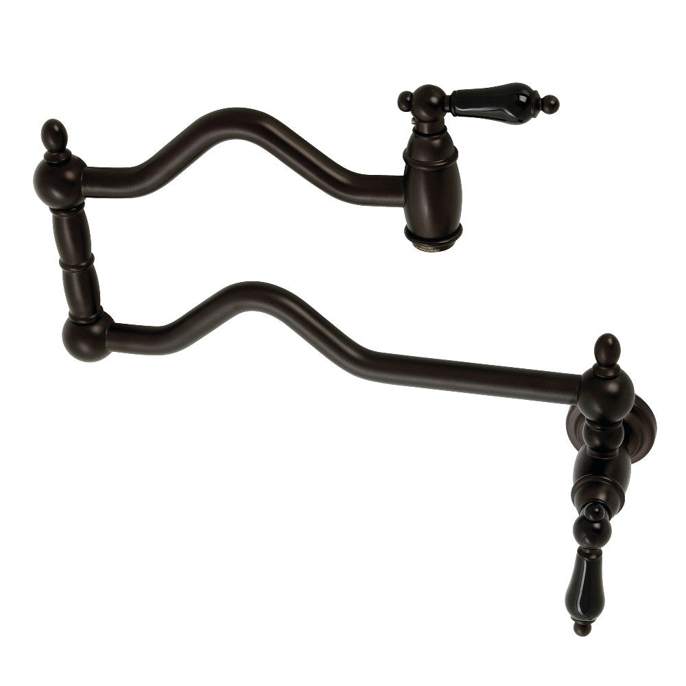 Kingston Brass KS2105PKL Duchess Wall Mount Pot Filler, Oil Rubbed Bronze - BNGBath