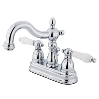 Thumbnail for Kingston Brass KB1601PL Heritage 4 in. Centerset Bathroom Faucet, Polished Chrome - BNGBath