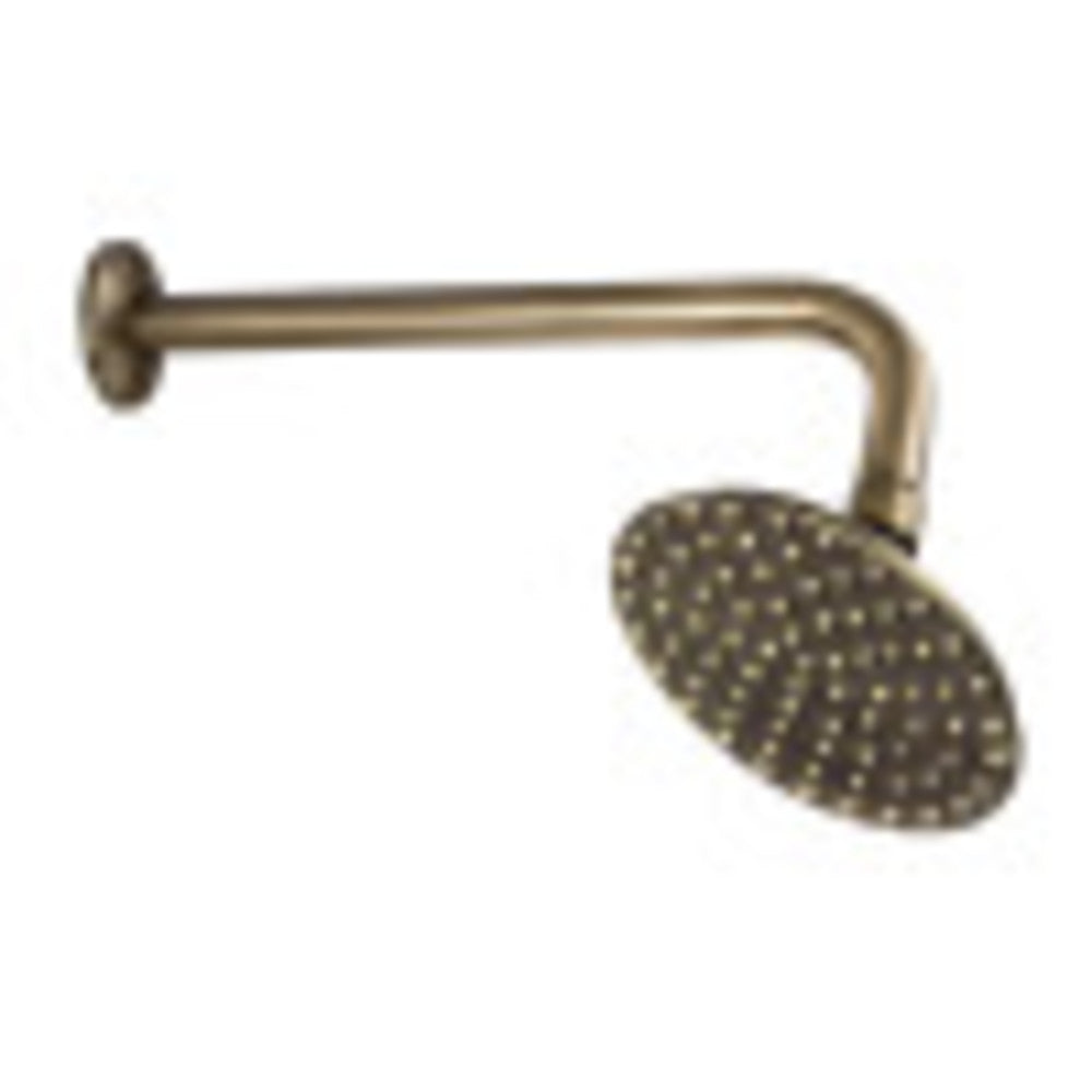 Kingston Brass K135A3CK Victorian 5-1/4" Shower Head with Shower Arm, Antique Brass - BNGBath