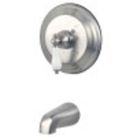 Thumbnail for Kingston Brass KB3638PLTO Tub Only, Brushed Nickel - BNGBath